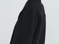 Короткое пальто из шерсти, Черный