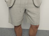 Шорты на резинке с добавлением льна