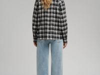 Рубашка свободного кроя в клетку