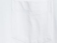 Футболка из плотного хлопка с карманом, Белый