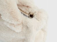 Пушистая сумка для девочек, Белый