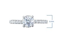 Кольцо из белого золота э0912кц06165100_blue