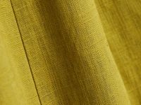 Платье из смесового льна с вырезом каре, Желтый