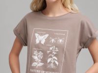 Футболка из хлопкового джерси свободного кроя