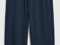 Широкие брюки на кулиске, Синий