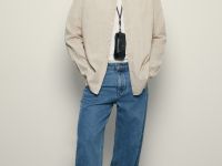 Рубашка из льна с длинным рукавом