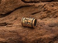 Бусина для темляка с Солнечными человечками, бронза