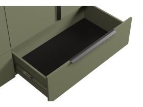 Распашной шкаф Квелен 4-192x200 Оливковый
