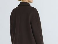 Куртка из пальтовой ткани, Коричневый