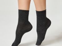 Носки Cozy Home, бордо/серый