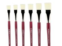 Кисть синтетика имитация щетины №24 плоская Альбатрос