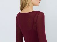 Вязаное платье с поясом, Фиолетовый