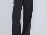 Прямые брюки с эластичным поясом, Серый