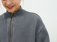 Бомбер для девочек, Серый