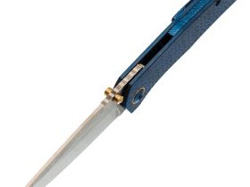 Складной нож Assassin knives Argo 2.0, сталь M398, рукоять титан, синий