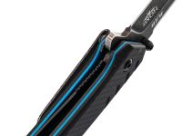 Складной нож ВДВ, сталь D2, рукоять G10, черный