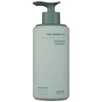 Шампунь с зелёным чаем для жирной кожи головы Amos Professional The Green Tea Shampoo Refresh 500 мл