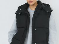 Жилет с капюшоном, Черный