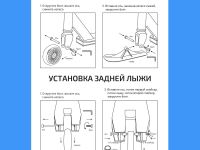 Самокат  Maxiscoo Sea (с лыжами), цвет Голубой