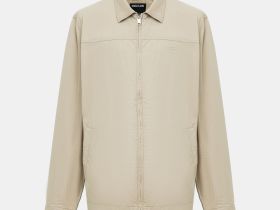 Ветровка из хлопка с отложным воротником