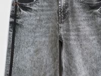 Прямые джинсы со средней посадкой, Серый