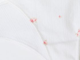 Трусы-танга из трикотажа пуантель с принтом, 2 шт., Белый