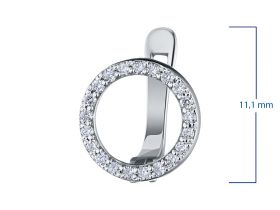 Серьги из белого золота с бриллиантами э4701сг04202732