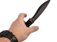 Походный нож Ворон, сталь 65Г, армейский нож, рукоять резина