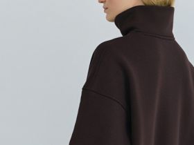 Толстовка с принтом и воротником на молнии, Коричневый