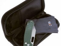 Складной нож CJRB Pyrite, сталь  AR-RPM9, рукоять зеленая микарта