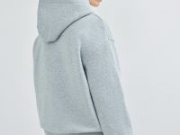 Флисовое худи, Серый