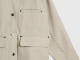 Куртка из канваса для девочек, Бежевый