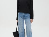 Лонгслив из мерсеризованного хлопка