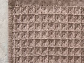 Полотенце вафельное Lorgo, коричневое