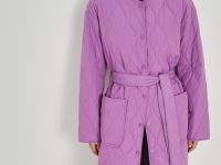 Пальто свободного силуэта с поясом