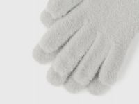 Вязаные перчатки для девочек, Серый