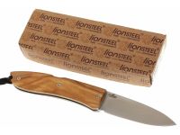 Складной нож LionSteel Opera, сталь D2, рукоять оливковое дерево