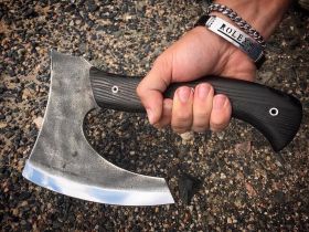 Тяпка Туристическая №3, сталь ХВГ, венге, Мастерская Ваулина