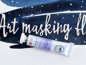 Маскирующая жидкость для акварели "Белые ночи" в тубе 10 мл