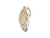 Классическая подвеска из желтого золота с бриллиантами э0301пд04210025