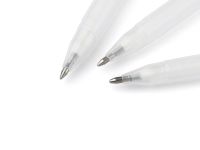 Набор ручек гелевых "Сонет", 3 шт ,0,6 мм, 0,8 мм и 1мм , белые