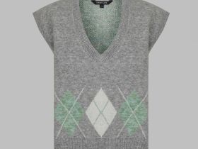 Трикотажный жилет с шерстью