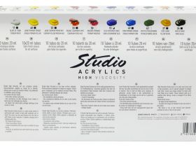 Набор акрила Pebeo "Studio Acrylics" 10 цв*20 мл