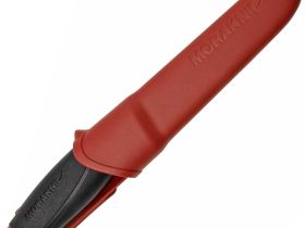 Нож с фиксированным лезвием Morakniv Companion, сталь Sandvik 12C27, рукоять резина, Dala red