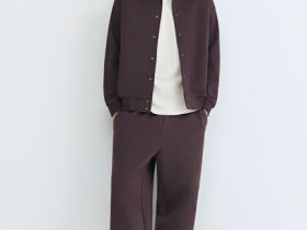 Куртка с воротником поло, Фиолетовый