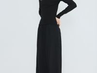 Лонгслив с эффектом стирки, Черный