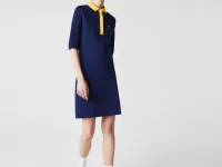 Женское платье-поло Lacoste из премиального хлопка пике