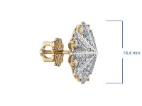 Пусеты из комбинированного золота э4812пс11240371_white