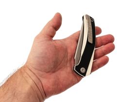 Складной нож TuoTown Xomao, сталь T10S, рукоять Black/White G10