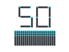 36588 Снаряды для бластера ZURU X-Shot EXCEL, 50шт